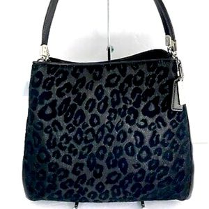 Coach Madison Chenille Ocelot Phoebe Shoulder Bag
